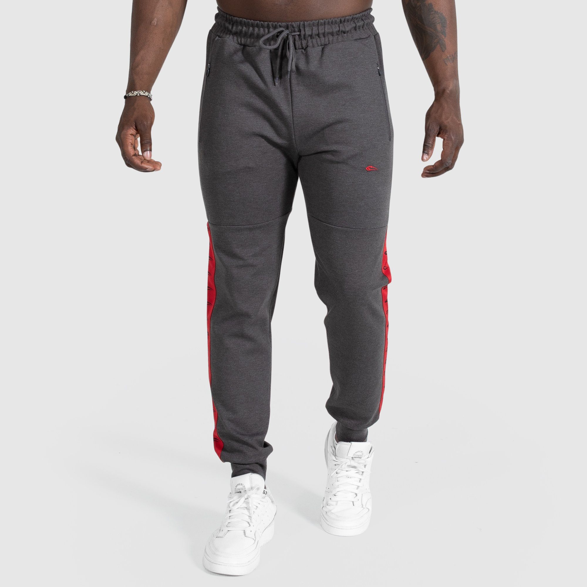 SMILODOX Jogginghose Herren – Oversize, Flauschig Warm Mit Reißverschlusstaschen & Tunnelzug